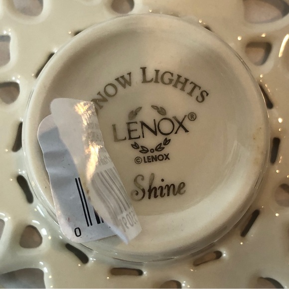 Lenox “Shine” Porcelain Snow Light Votive Tealight Candle Holder Collectible NIB - Picture 7 of 8